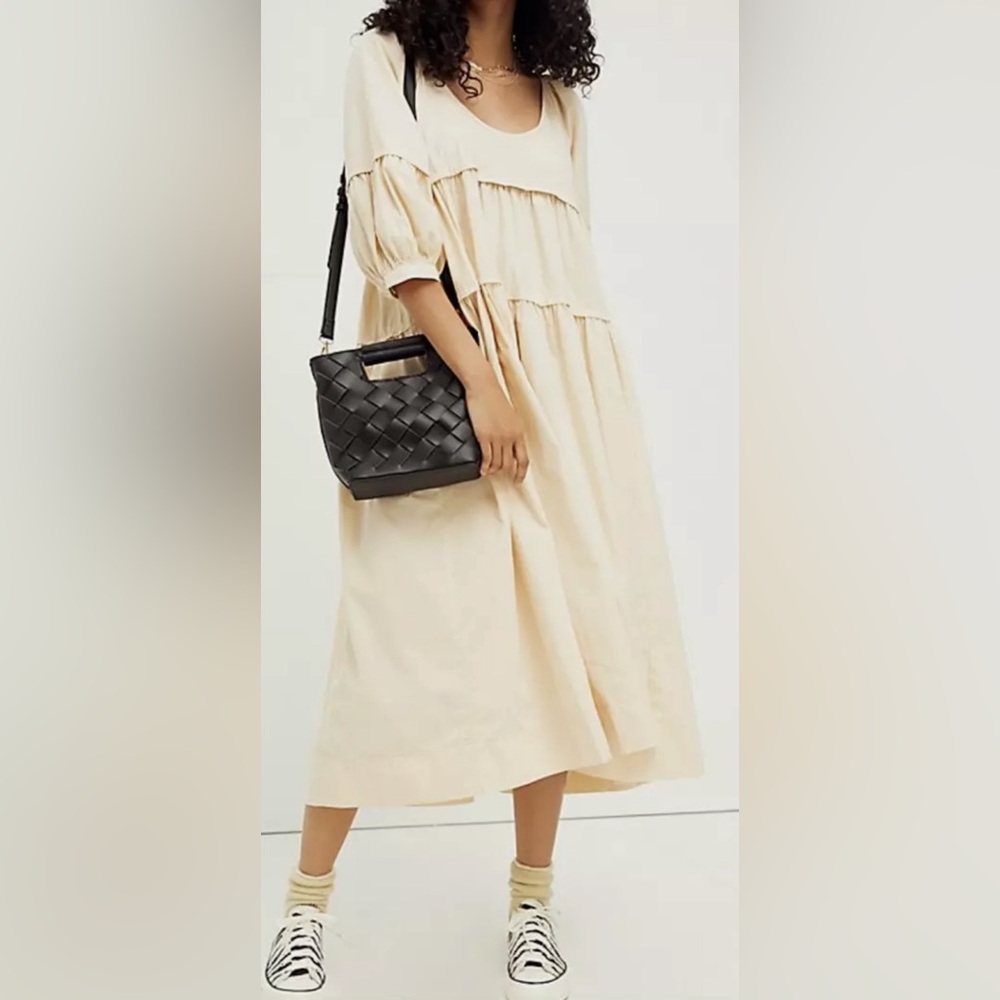 Free People Syd Poplin Midi Dress NWT Size XS